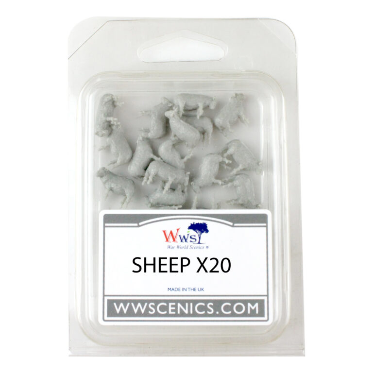 WW Scenics 0707-WWS-002 x 20 Sheep Hand Sculpted Unpainted