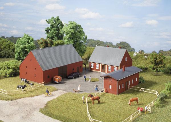 Auhagen 11439 x 3 Farm Buildings