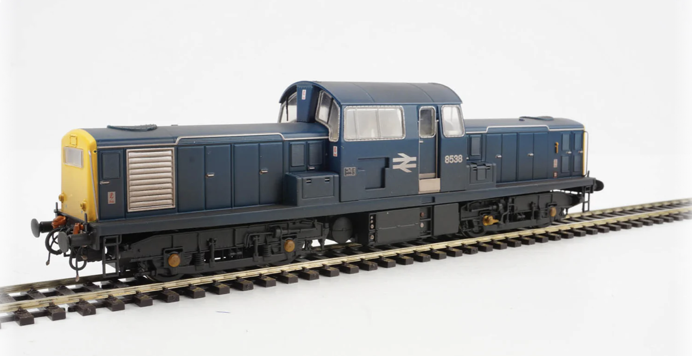 Heljan 1729 Class 17 8538 BR Blue Full Yellow Ends Weathered