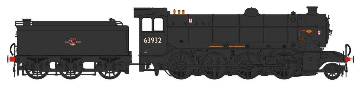 Heljan 3943 Gresley O2/4 63932 BR Late Black