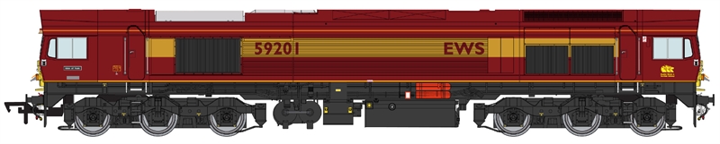 Dapol 4D-005-005D Class 59/2 59201 'Vale of York' in EWS Maroon & Gold DCC Fitted