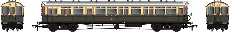 Dapol 4P-004-003 GWR Diagram N 59' Autocoach in GWR Chocolate & Cream with Twin Cities Crest DCC Ready