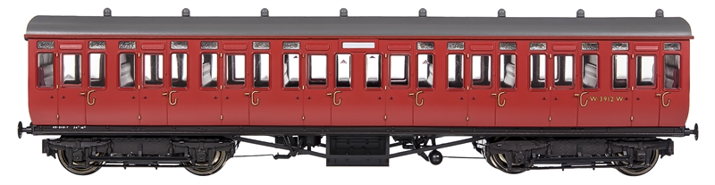 Dapol 4P-020-512 GWR Toplight Mainline City BR Maroon All 2nd 3912 S6