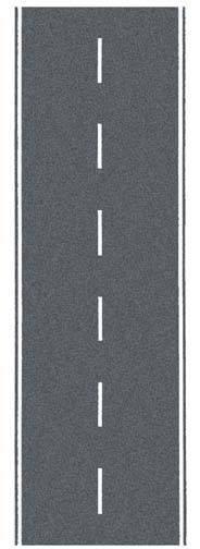 Noch Asphalt Covered Road Grey with Markings 60703