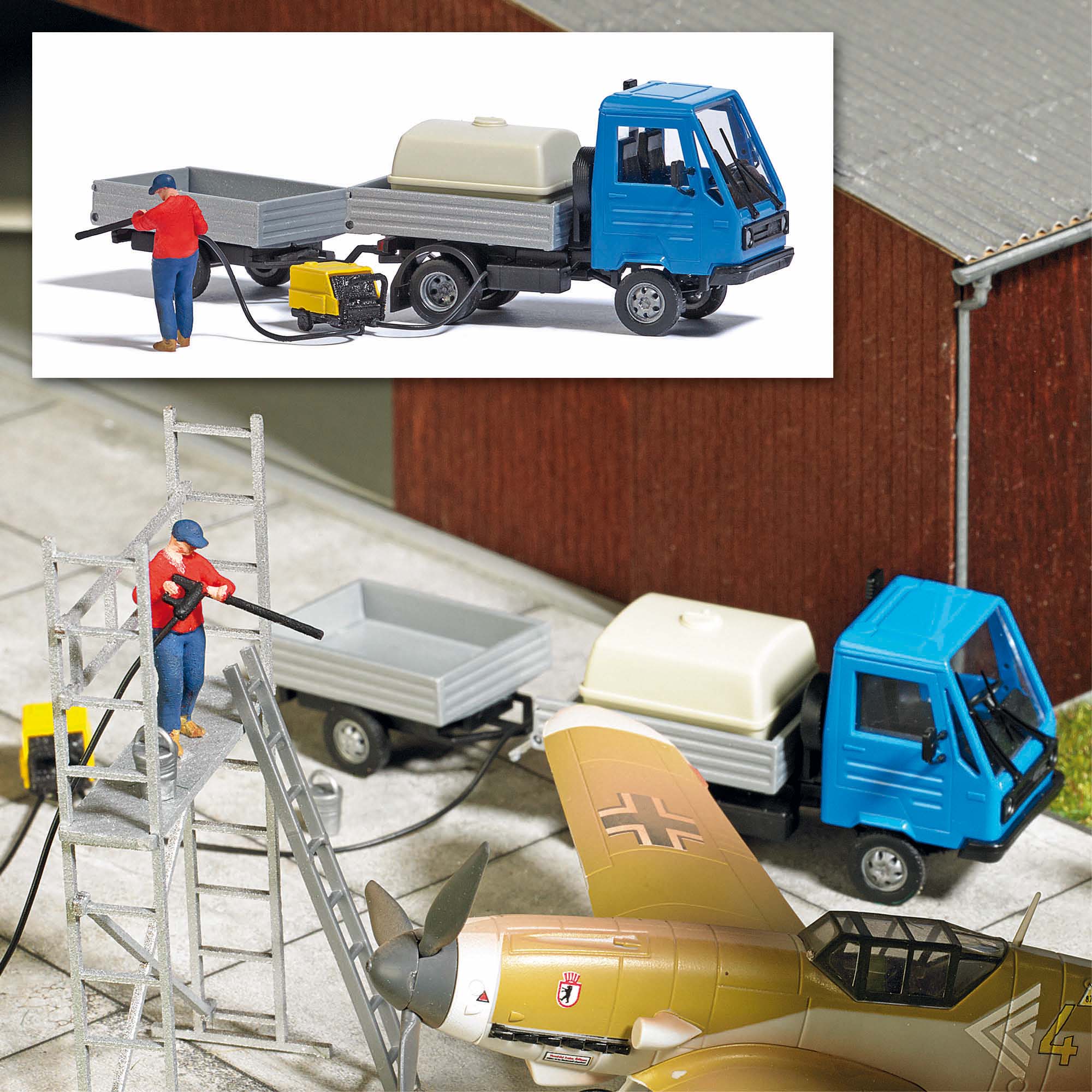 Busch Ready Made Scene Mobile Cleaning 7884