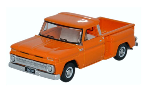 Oxford Diecast Chevrolet Stepside Pick Up 1965 Orange 87CP65002
