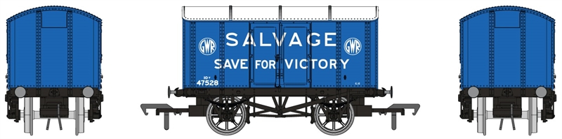 Rapido Trains 908009 Iron Mink No.47528 GWR Salvage for Victory White Roundels