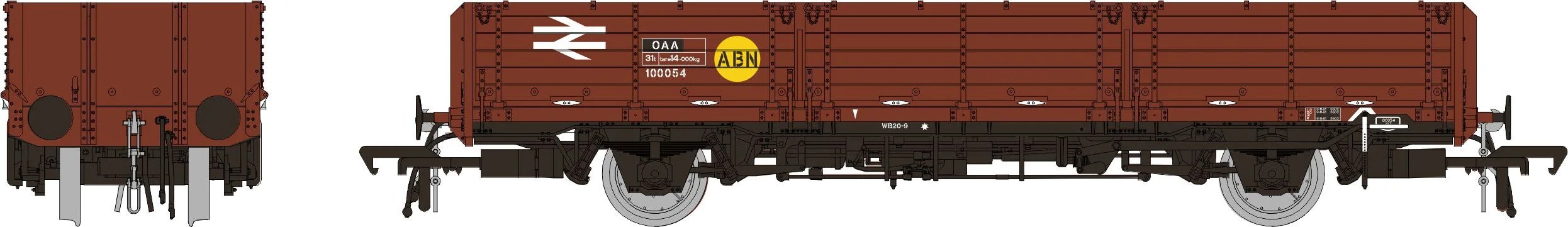Rapido Trains 915003 OAA No. 100054, BR bauxite