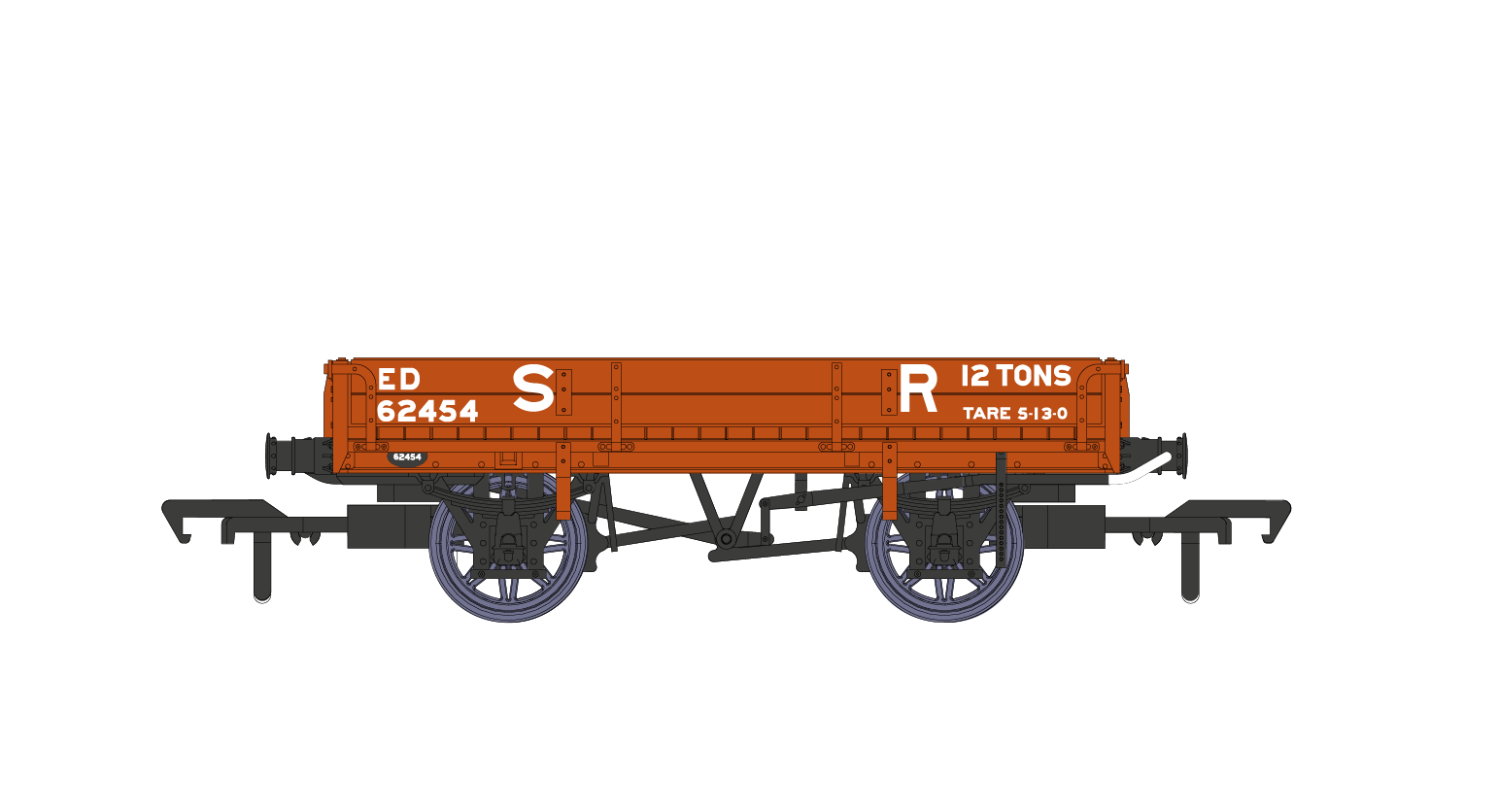 Rapido Trains 928004 D1744 Ballast Wagon SR No.62454
