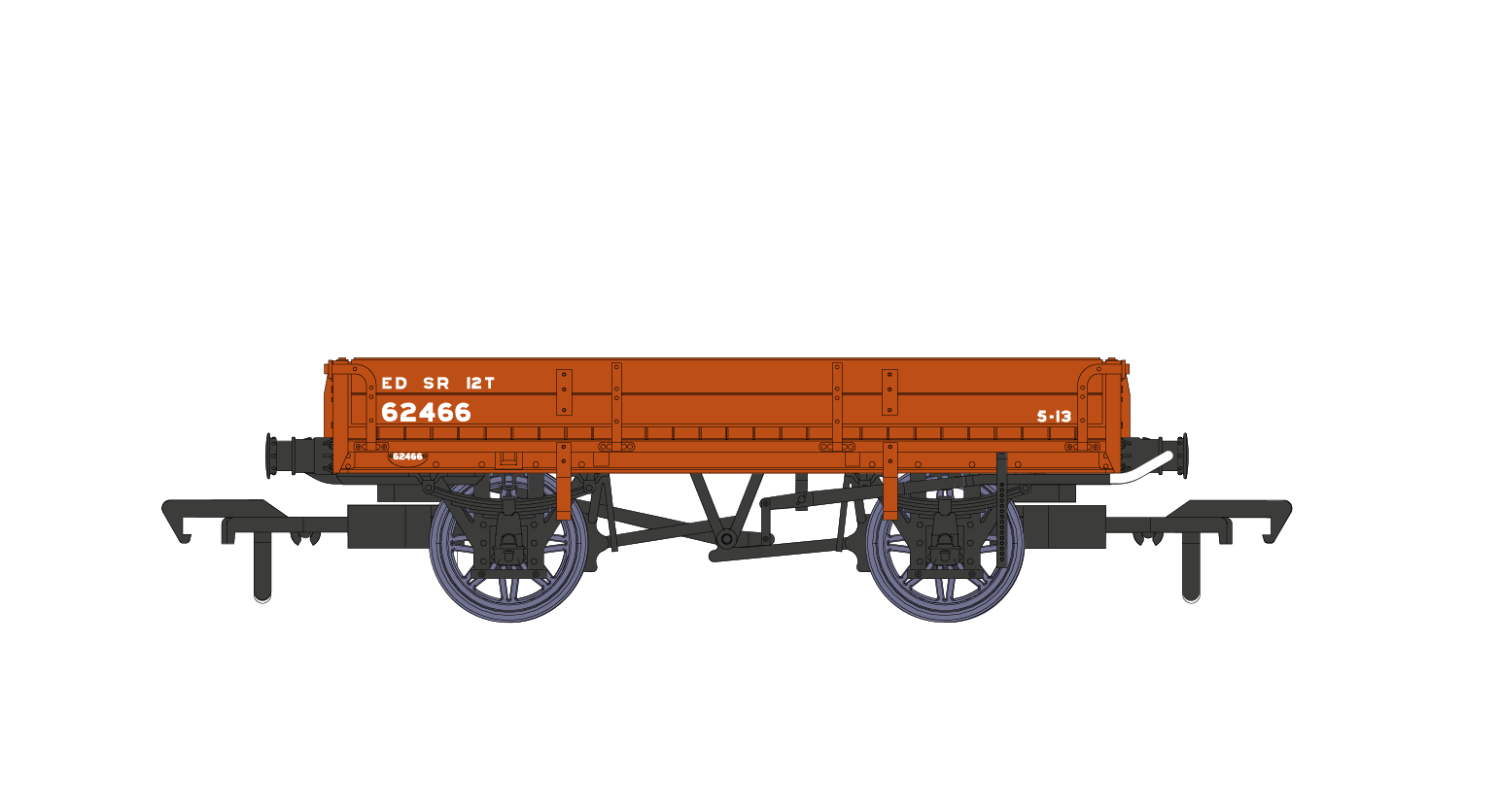 Rapido Trains 928007 D1744 Ballast Wagon SR (post 36) No.62466