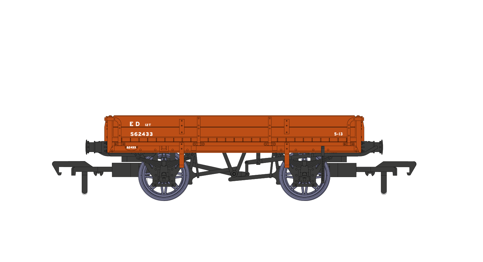 Rapido Trains 928010 D1744 Ballast Wagon BR (S) No.S62433