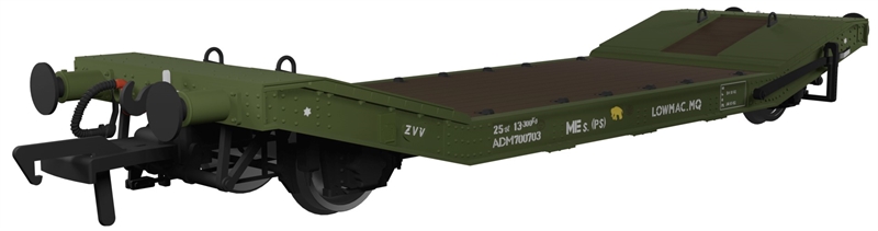 Rapido Trains 929009 LOWMAC ZVV ADM700703 Engineers Olive