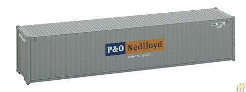 Walthers Cornerstone 40' Rib Sided container P&O Ned 933-1502