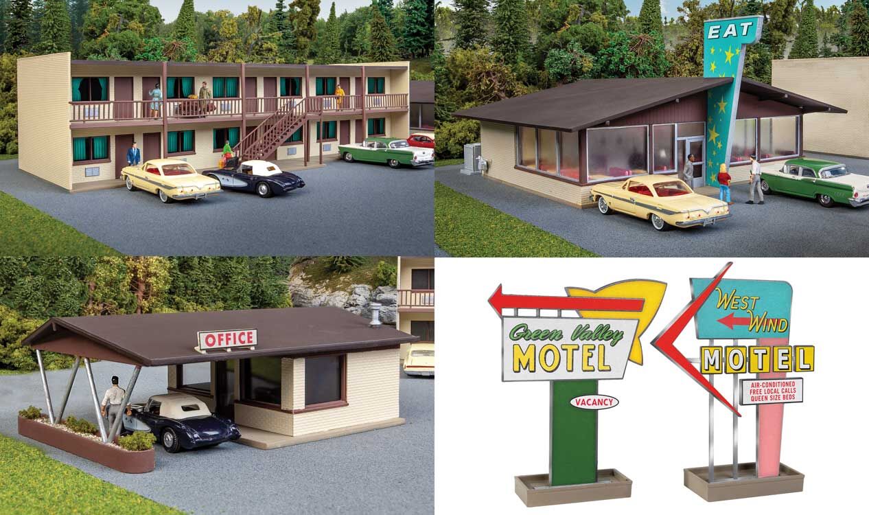 Walthers Cornerstone 933-3487 Vintage Motor Hotel with Office & Restaurant