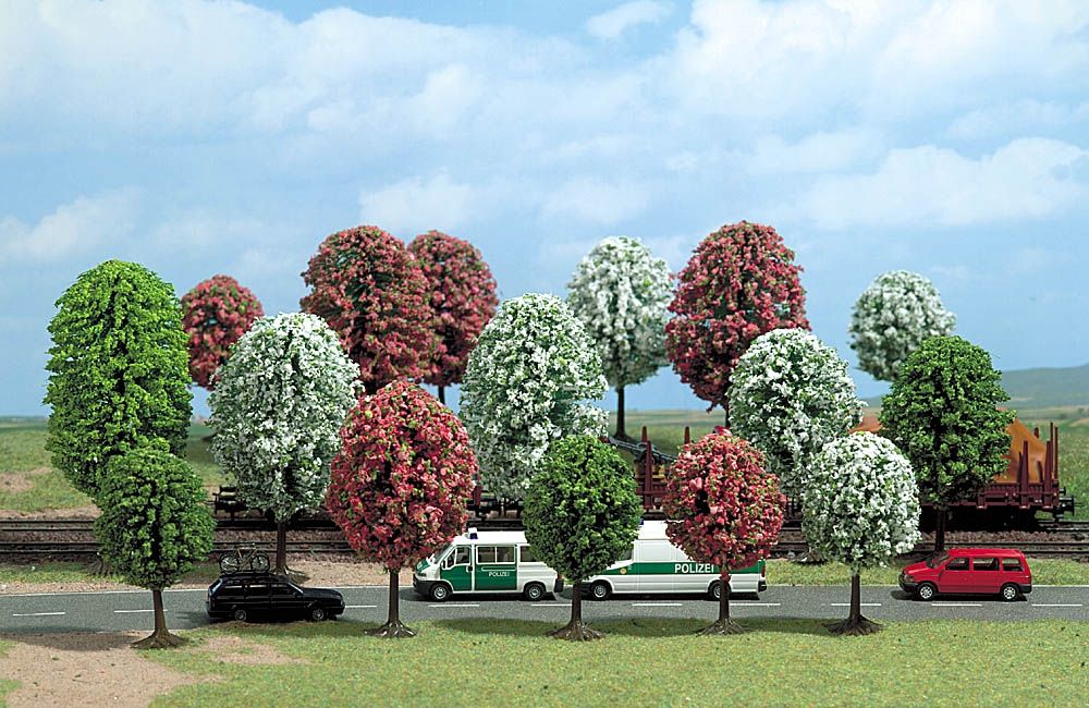 Busch 16 Blooming Trees 6484