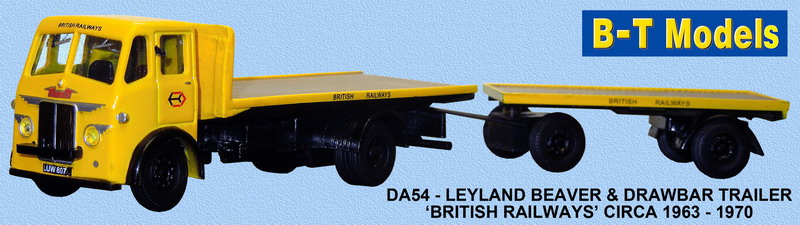 Base Toys DA54 Leyland Beaver F/Bed and Trailer British Rail
