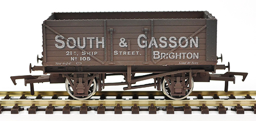 Gaugemaster Collection GM4410202 7 plank Open Wagon South and Gasson Brighton Weathered