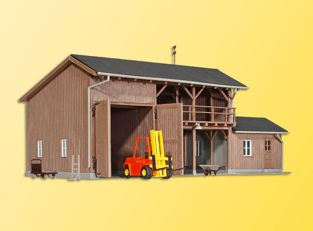Kibri Tool Shed with Forklift Truck 39815