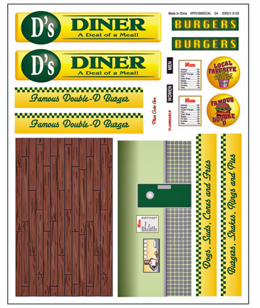 Woodlands Scenics D's Diner Kit PF5188