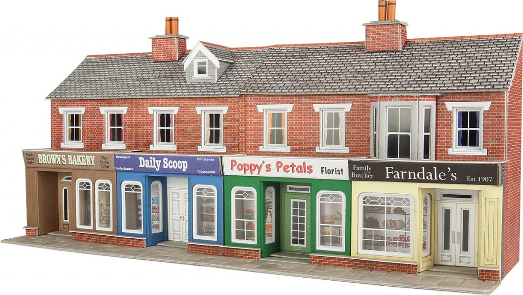 Metcalfe Low Relief Red Brick Shop Fronts PO272