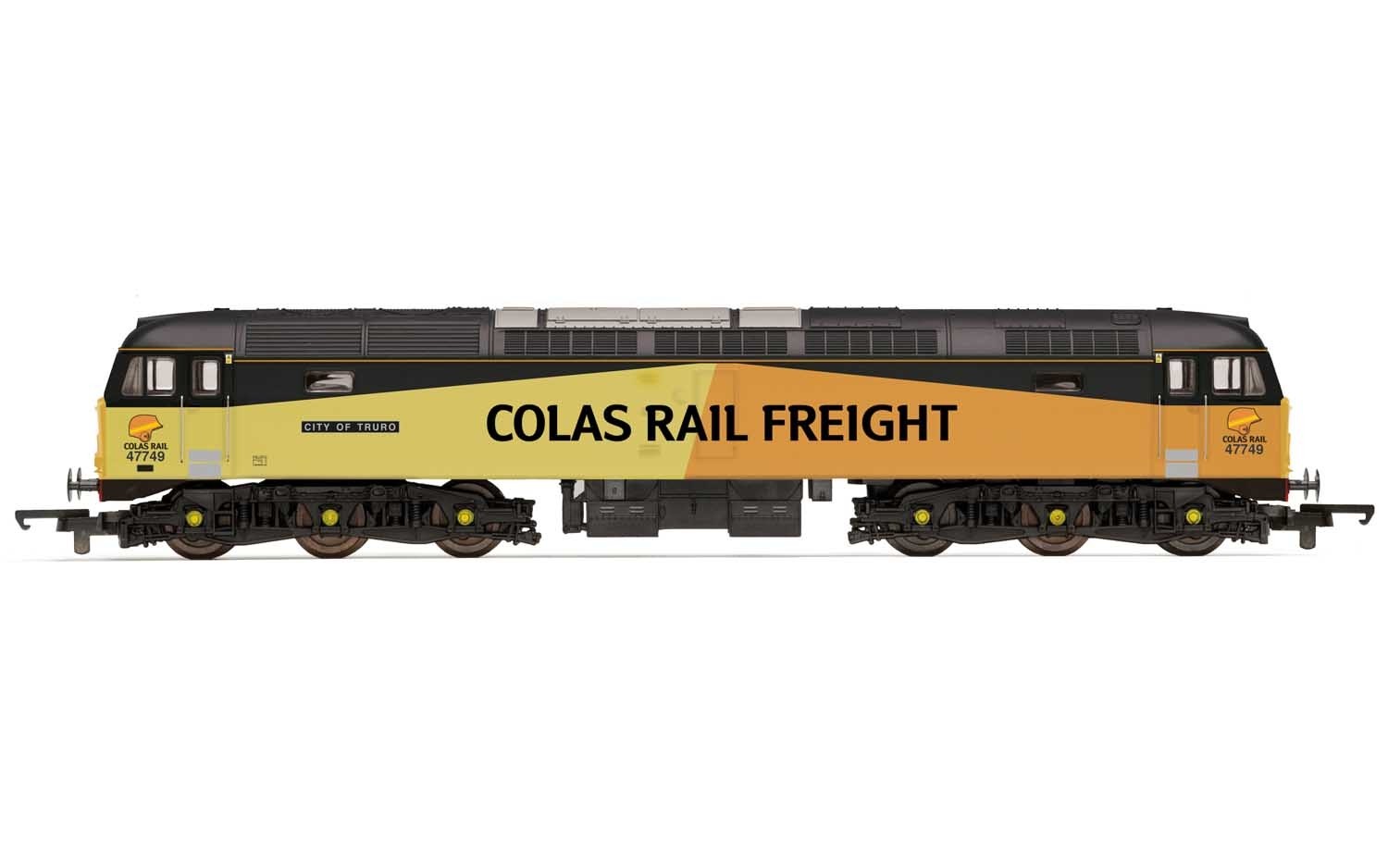 Hornby R30045 RailRoad Plus Colas Rail Class 47 Co-Co 47749 City of Truro