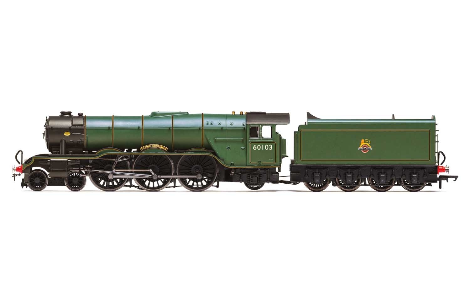 Hornby R3991 Class A3 4-6-2 60103 Flying Scotsman in BR Green with Early Emblem Diecast Footplate and Flickering Firebox