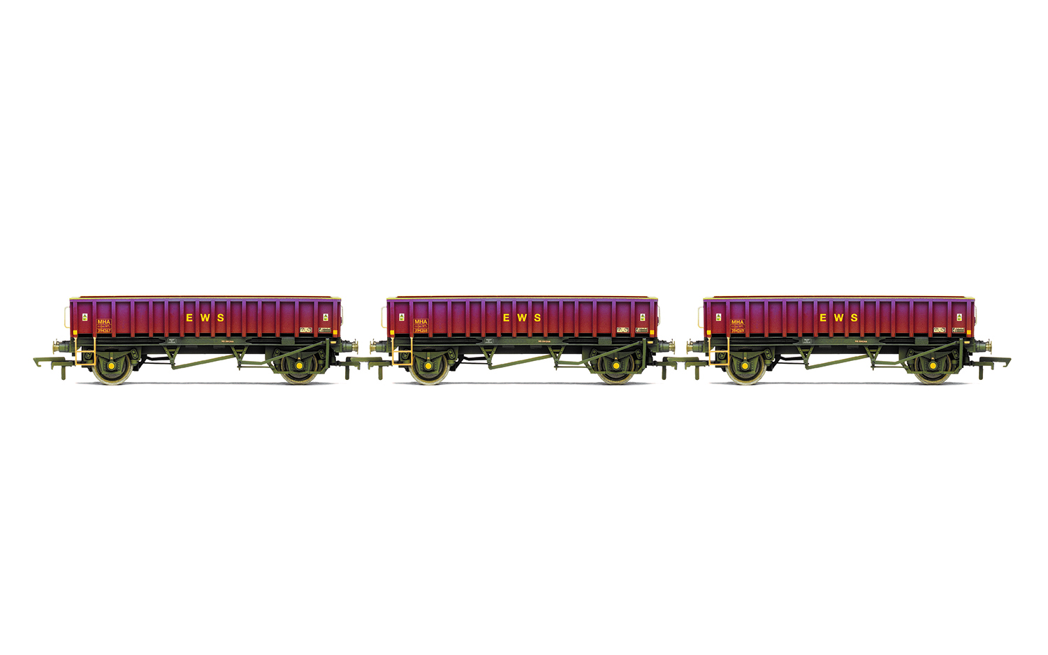Hornby R60159 MHA Ballast Wagon Three Pack EWS